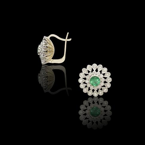 עגילי יהלומים - EDG-2062 E